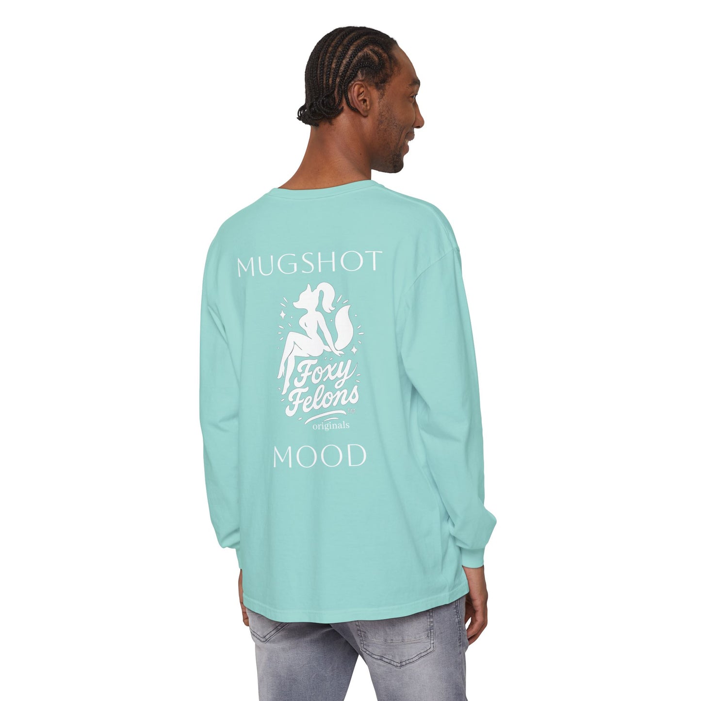 Mugshot Mood longsleeved crewneck by Foxy Felons Originals