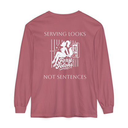 Serving Looks long sleeved Feb Drop by Foxy Felons Originals