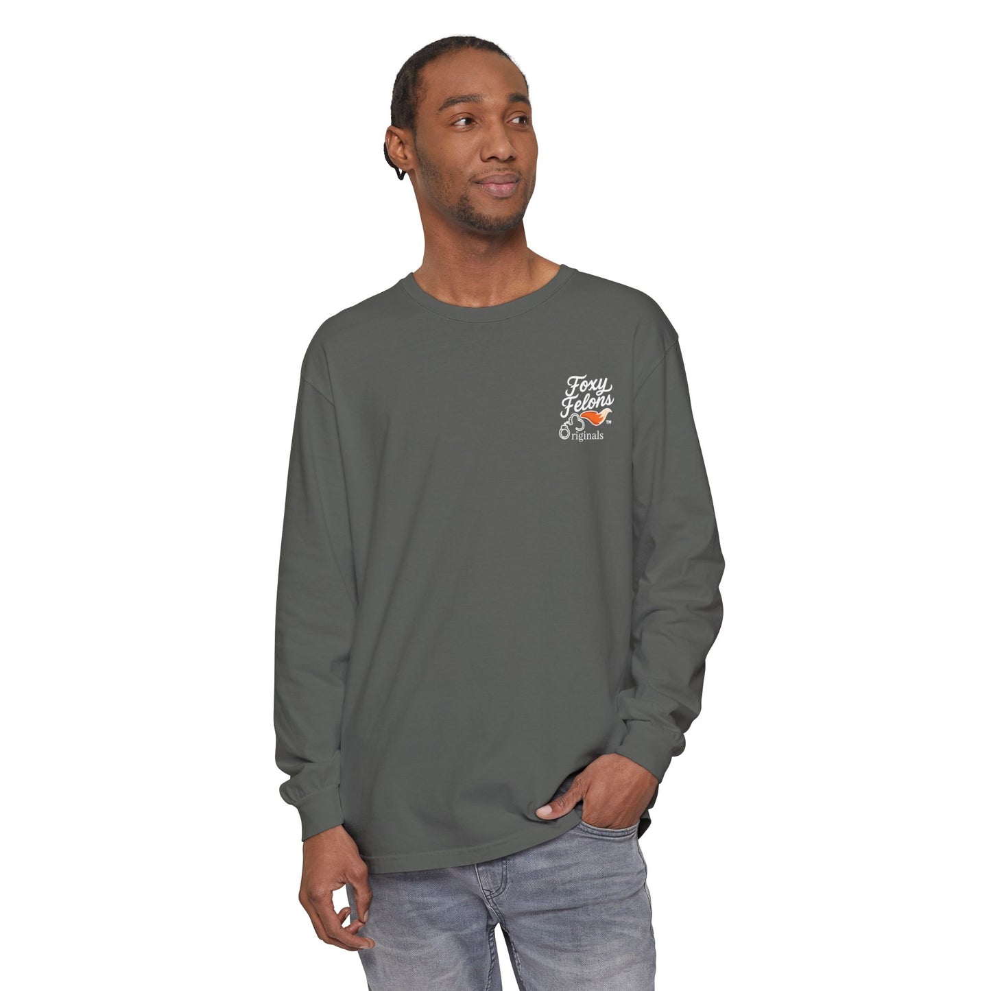 Mugshot Mood longsleeved crewneck by Foxy Felons Originals