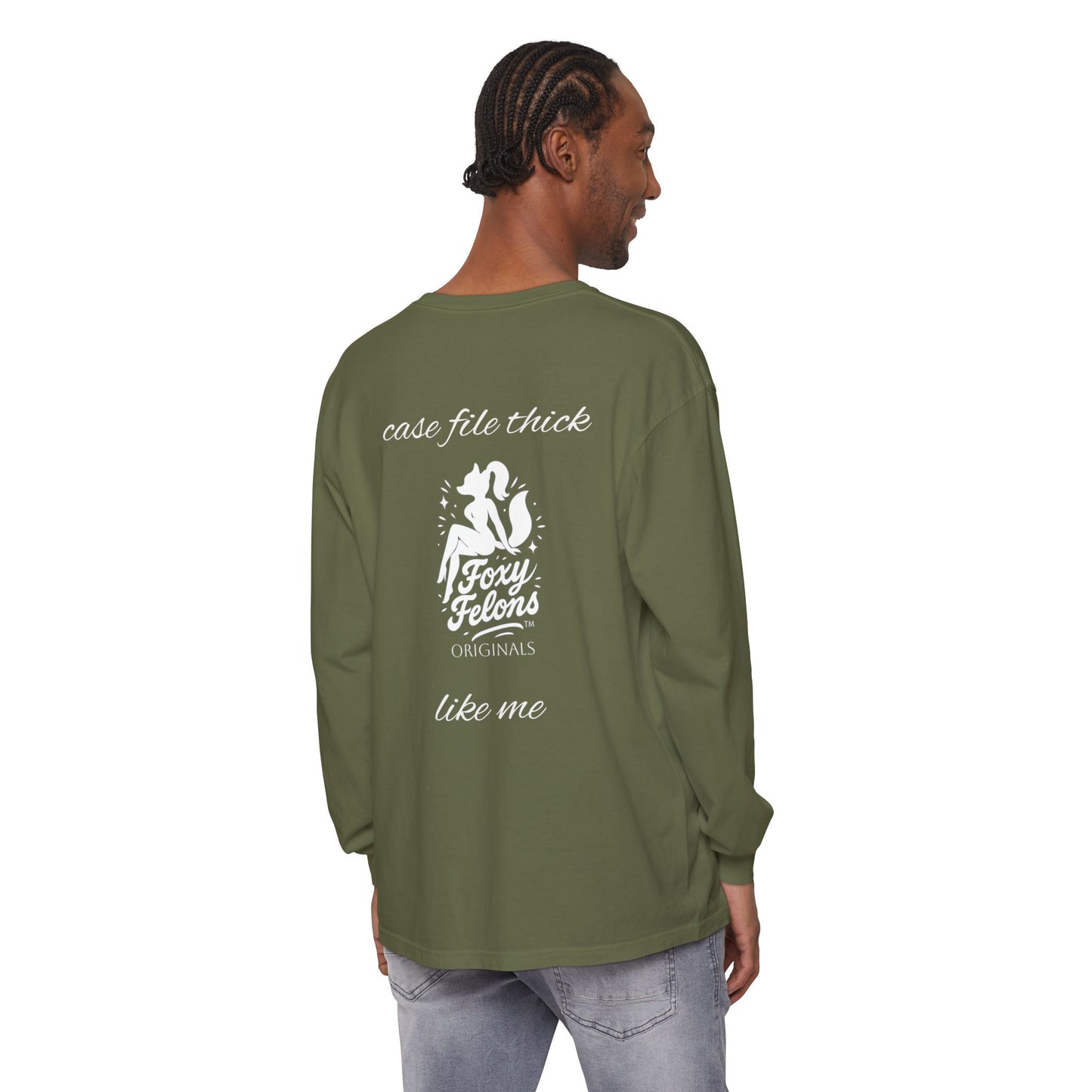 Thick Like Me longsleeved crewneck by Foxy Felons Originals