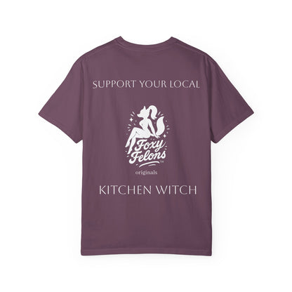 Kitchen Witch crewneck tshirt by Foxy Felons Originals