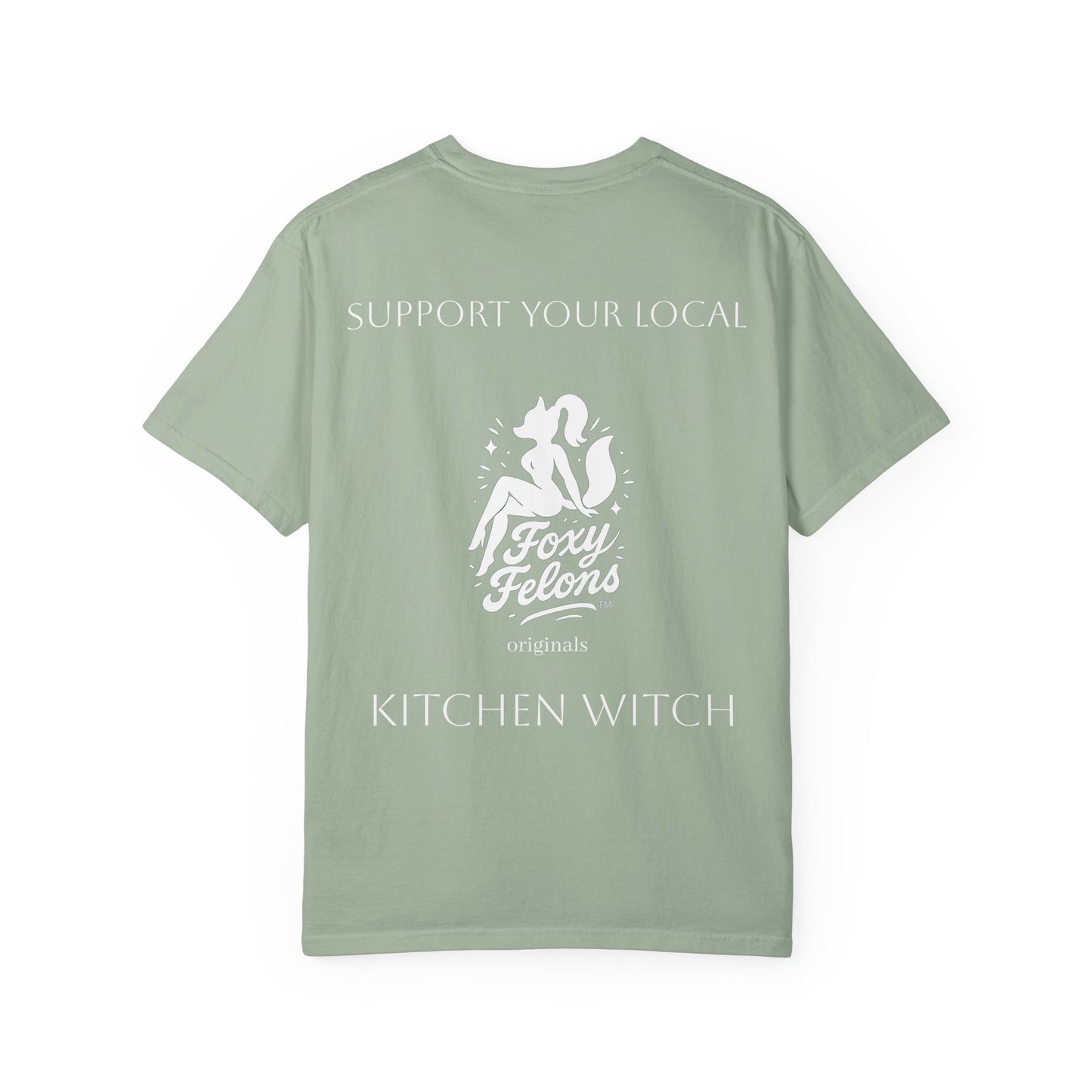 Kitchen Witch crewneck tshirt by Foxy Felons Originals