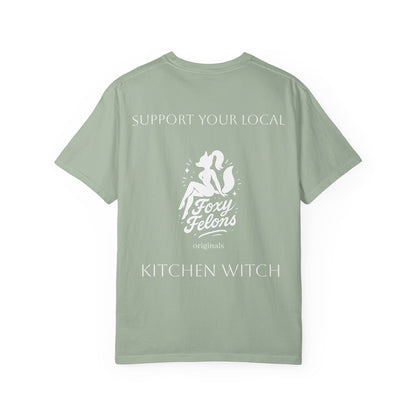 Kitchen Witch crewneck tshirt by Foxy Felons Originals