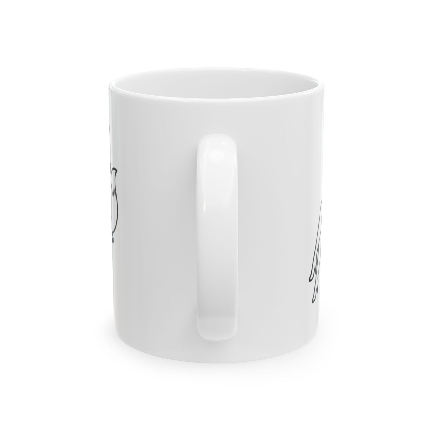 Foxy Felon Originals Logo Mug  | White Ceramic Coffee & Tea Mug | Premium Pin-Up Fox Design