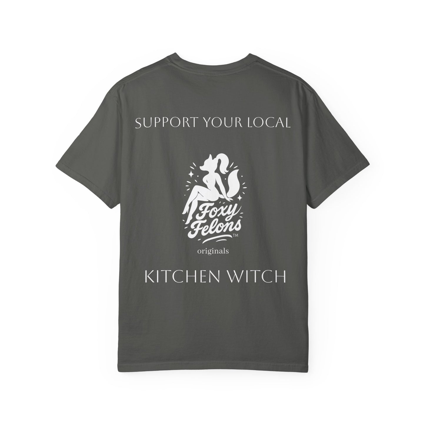 Kitchen Witch crewneck tshirt by Foxy Felons Originals