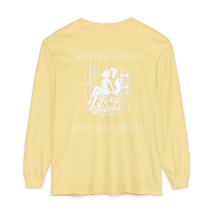 Serving Looks long sleeved Feb Drop by Foxy Felons Originals
