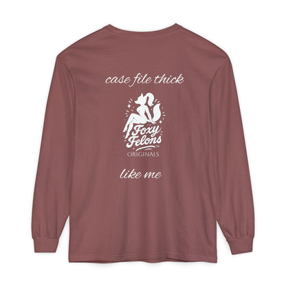 Thick Like Me longsleeved crewneck by Foxy Felons Originals