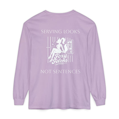 Serving Looks long sleeved Feb Drop by Foxy Felons Originals