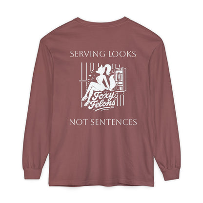 Serving Looks long sleeved Feb Drop by Foxy Felons Originals