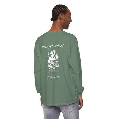 Thick Like Me longsleeved crewneck by Foxy Felons Originals