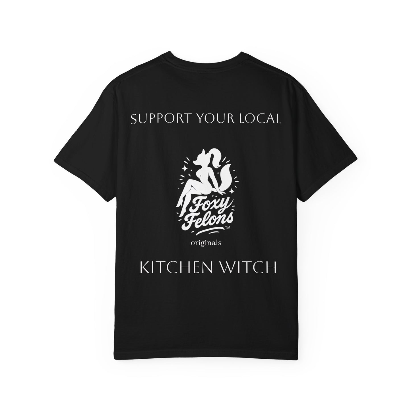 Kitchen Witch crewneck tshirt by Foxy Felons Originals