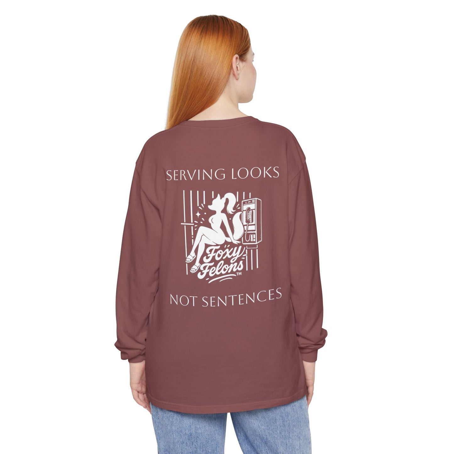 Serving Looks long sleeved Feb Drop by Foxy Felons Originals