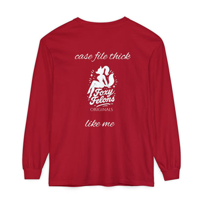 Thick Like Me longsleeved crewneck by Foxy Felons Originals