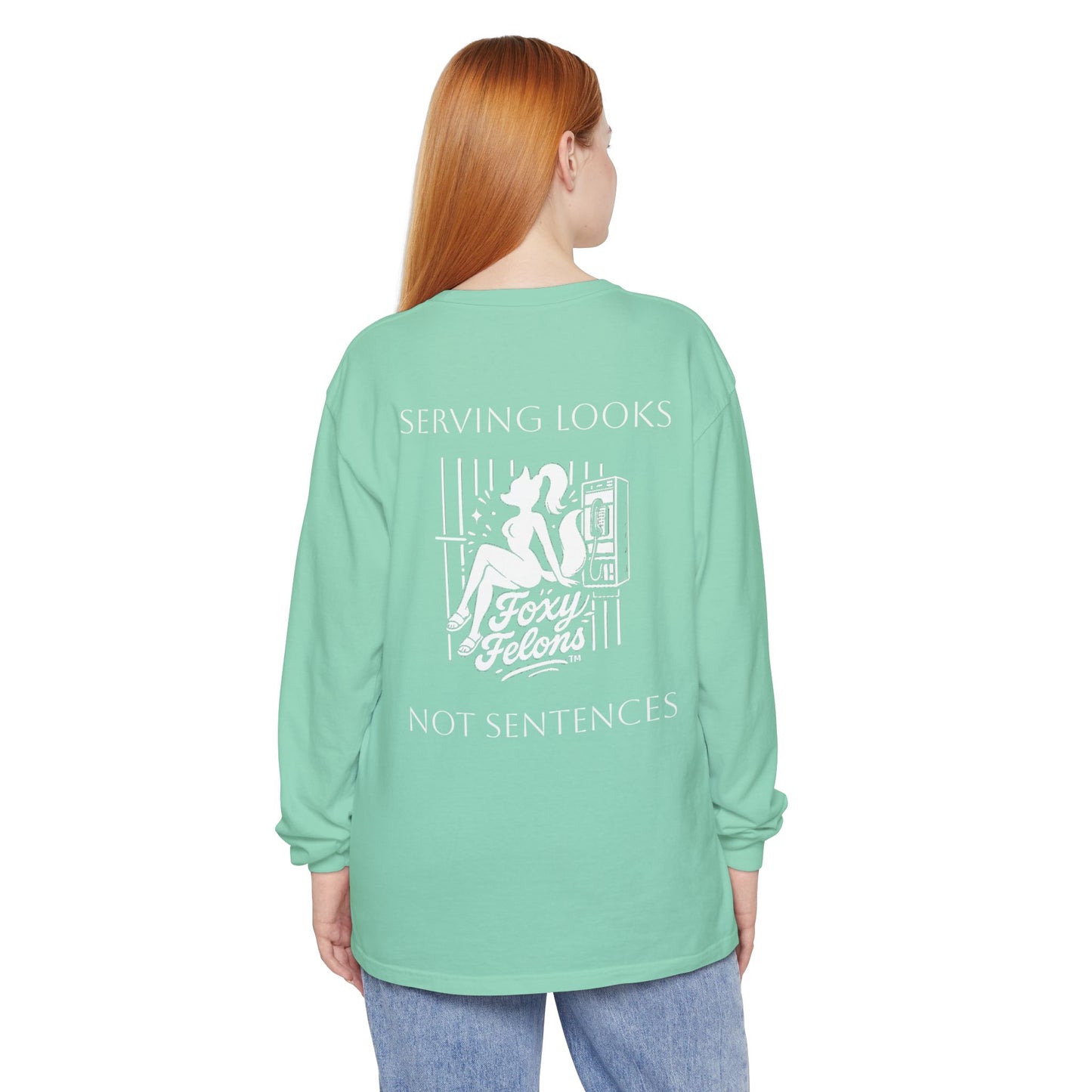 Serving Looks long sleeved Feb Drop by Foxy Felons Originals