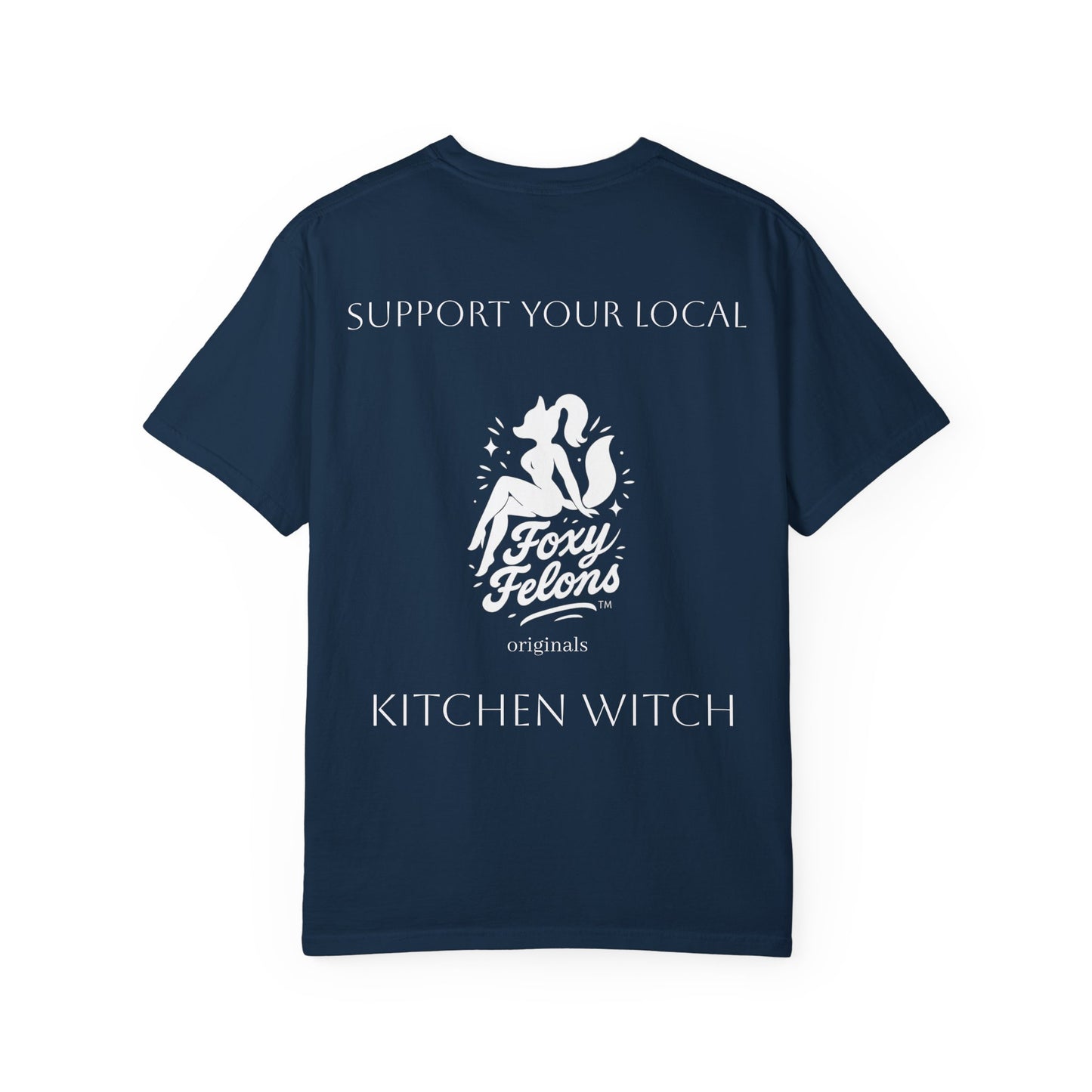 Kitchen Witch crewneck tshirt by Foxy Felons Originals