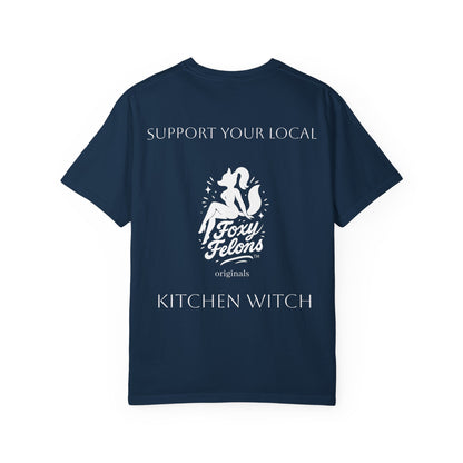 Kitchen Witch crewneck tshirt by Foxy Felons Originals